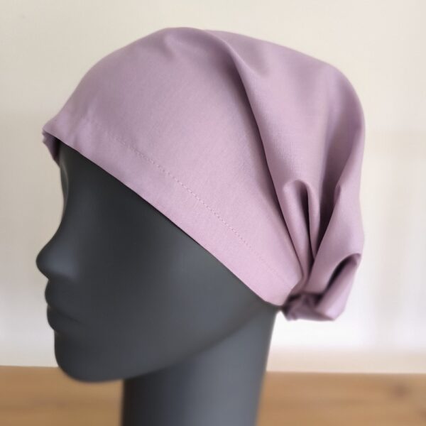 Protection anti-ondes tête, bandana anti rayonnements électromagnétiques lilas