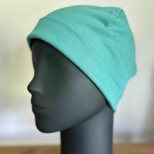 protection tête antiondes, protection rayonnements electromagnetiques, bonnets antiondes vert céladon