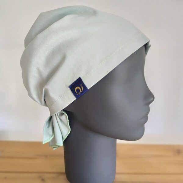 Protection anti-ondes tête, bandana anti rayonnements électromagnétiques vert d'eau