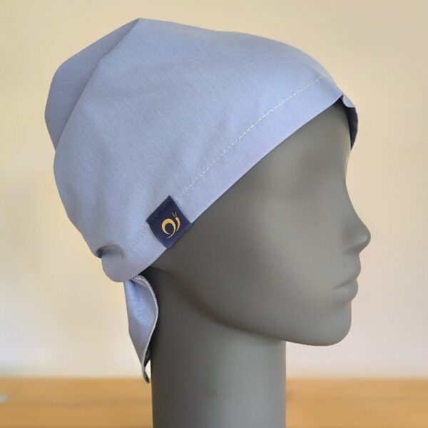 Protection anti-ondes tête, bandana anti rayonnements électromagnétiques bleu ciel