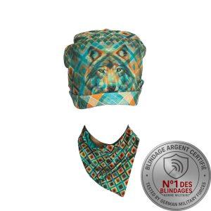 protection antiondes de la tete et du cou, anti rayonnements electromagnetiques thyroide