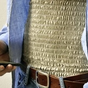 protection antiondes du corps, contre les rayonnements electromagnetiques protection du buste, mixte,50cm